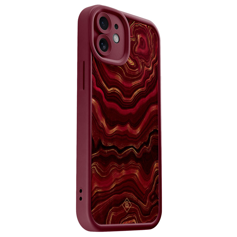 Casimoda iPhone 11 rode case - Agate rood