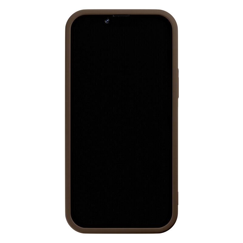 Casimoda iPhone 11 bruine case - Abstract faces