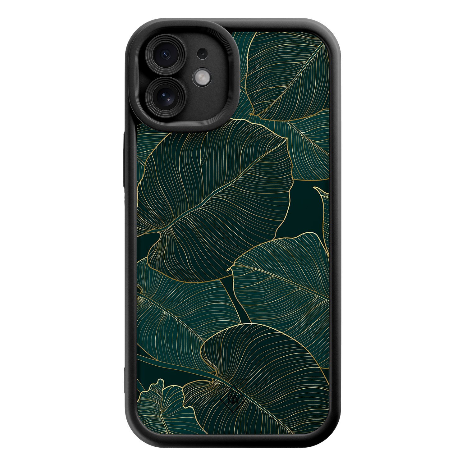 iPhone 11 zwarte case - Monstera leaves