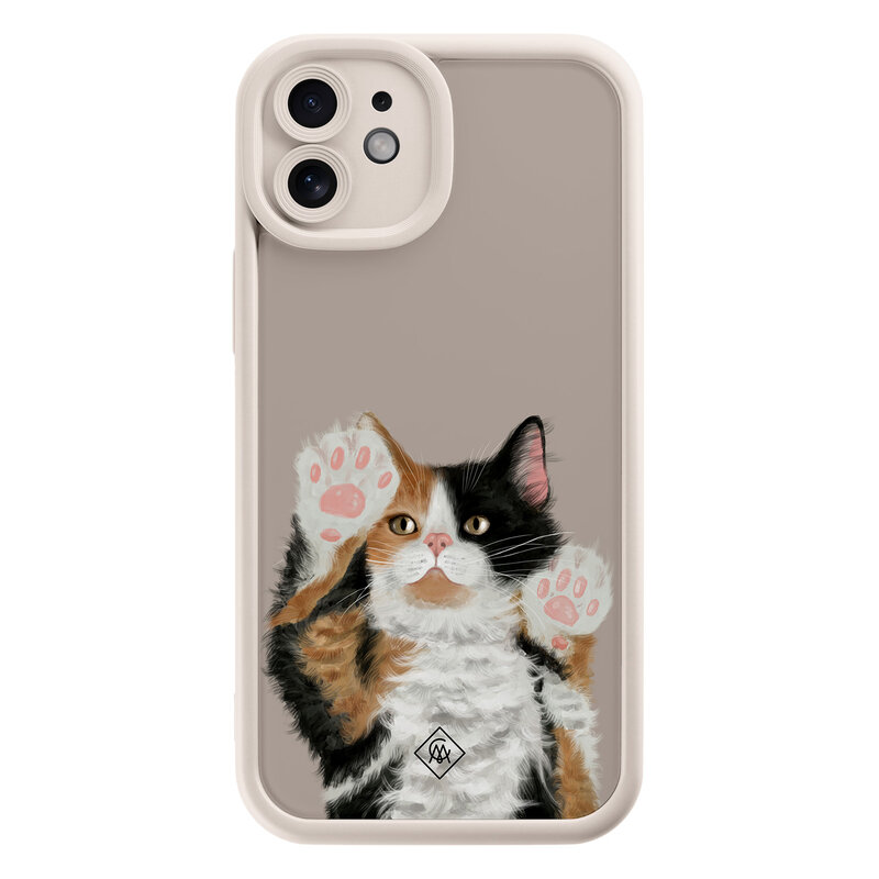 Casimoda iPhone 11 beige case - Kat
