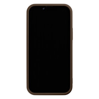 Casimoda iPhone 11 bruine case - Abstract gezicht bruin