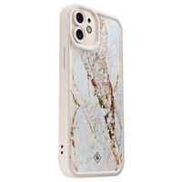 Casimoda iPhone 11 beige case - Marmer goud