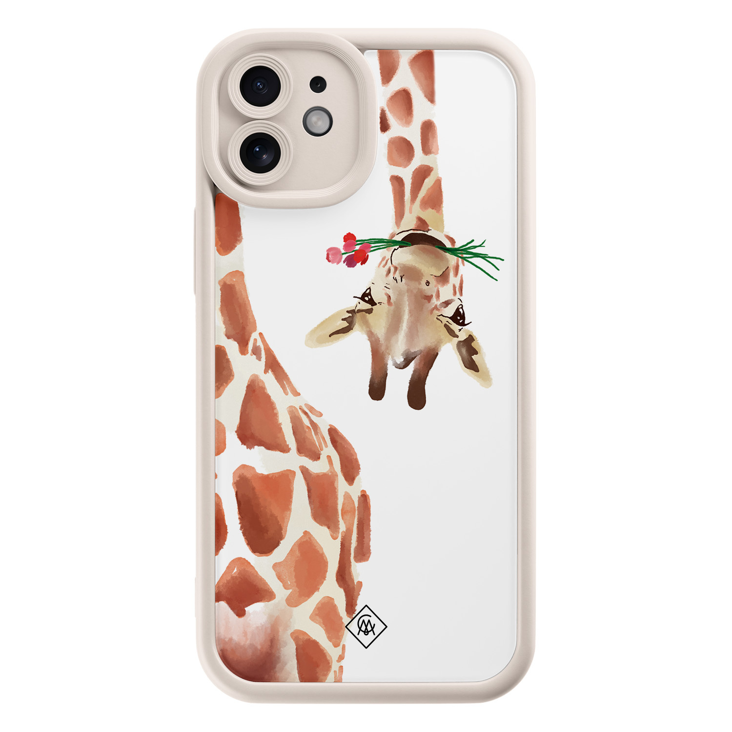 iPhone 11 beige case - Giraffe