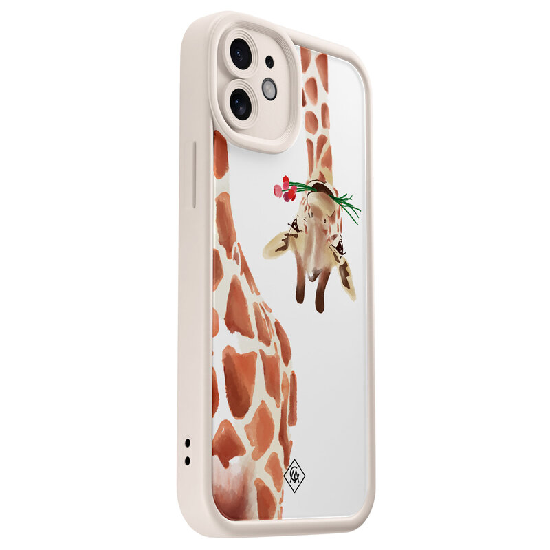 Casimoda iPhone 11 beige case - Giraffe