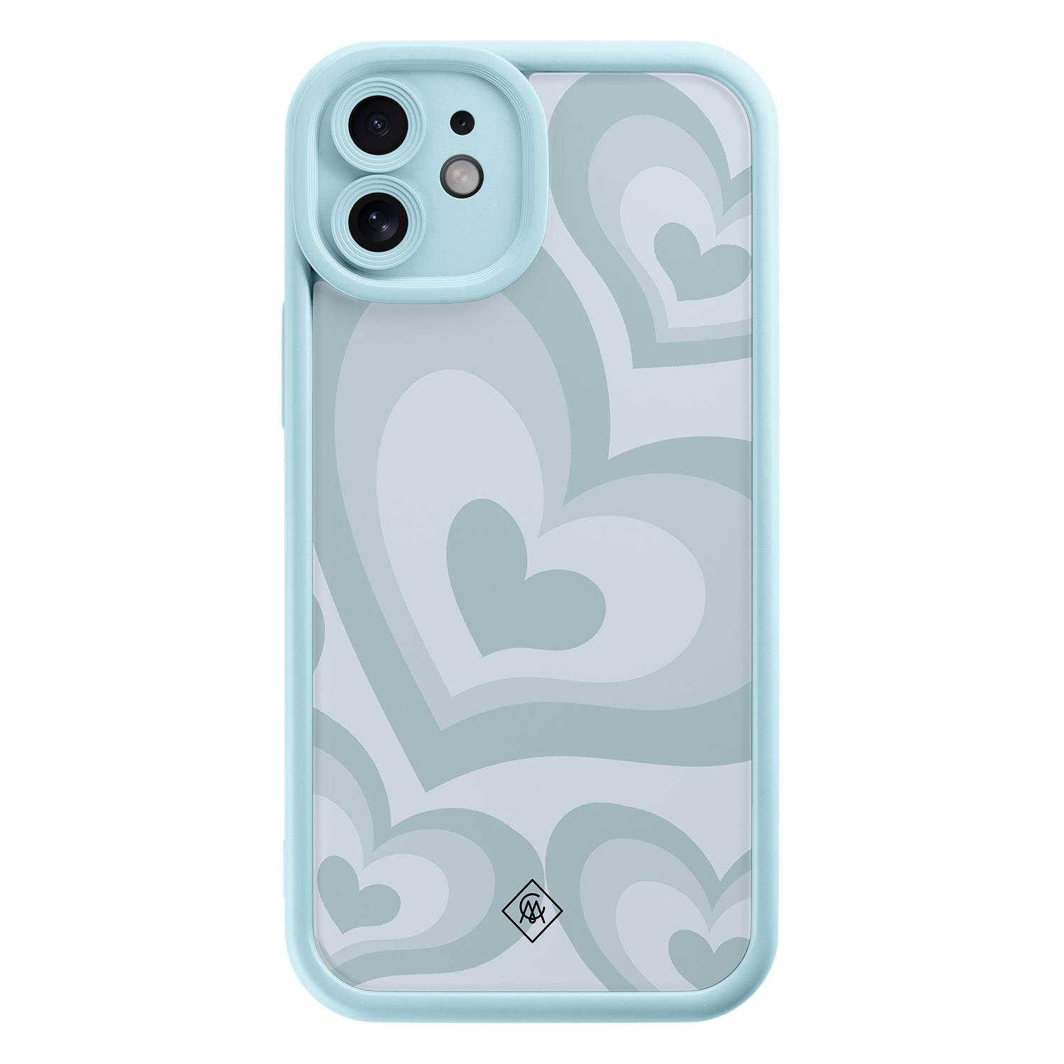 iPhone 11 blauwe case - Hart blauw