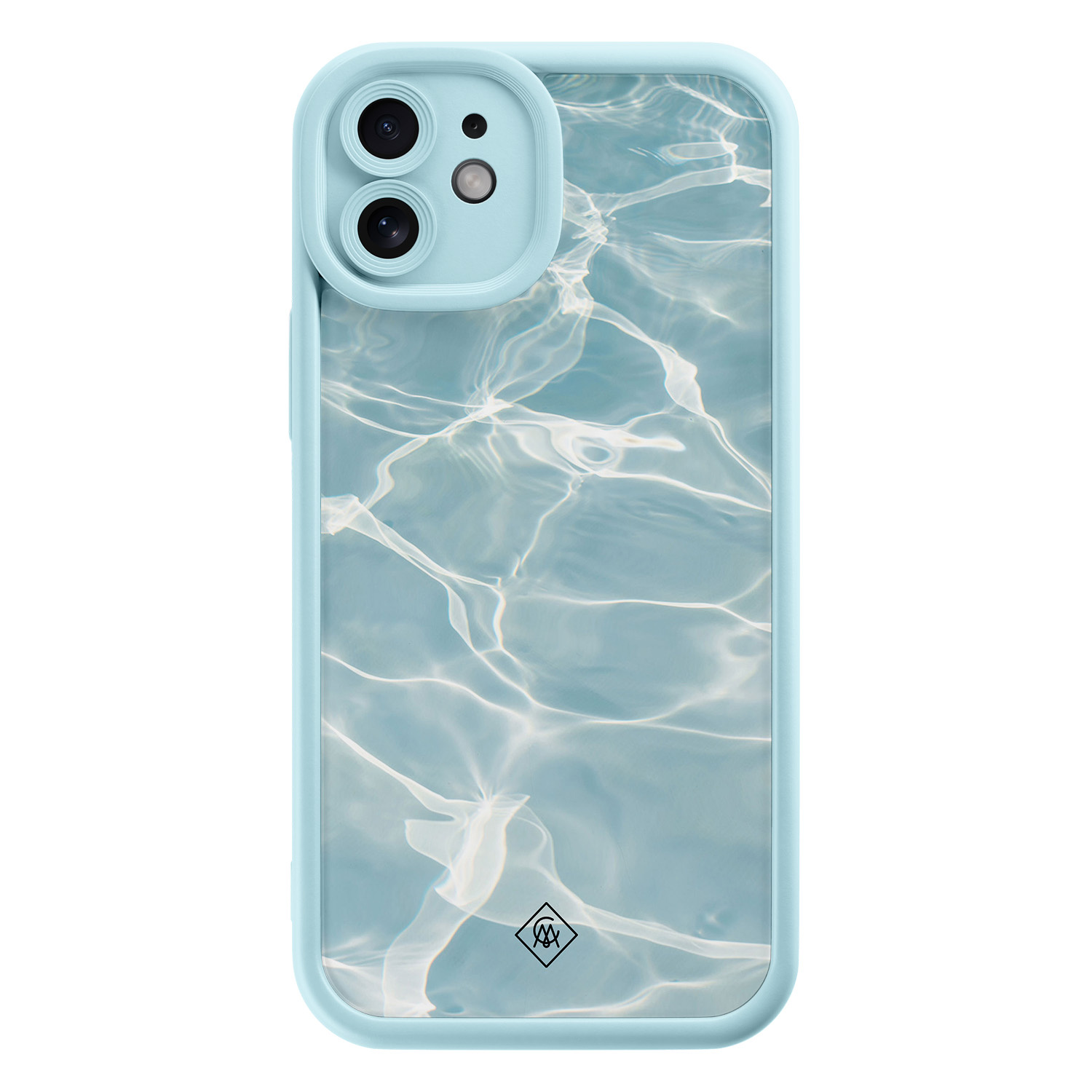 iPhone 11 blauwe case - Aqua wave