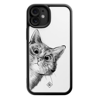 Casimoda iPhone 11 zwarte case - Kat kiekeboe
