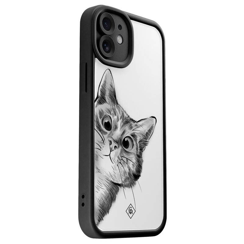 Casimoda iPhone 11 zwarte case - Kat kiekeboe