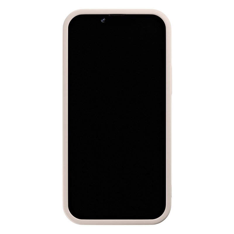 Casimoda iPhone 12 beige case - Palmy leaves beige