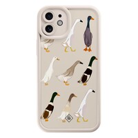 Casimoda iPhone 12 beige case - Duck life