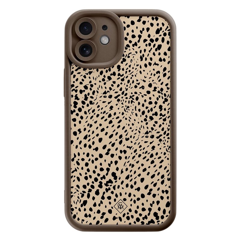Casimoda iPhone 12 bruine case - Spot on