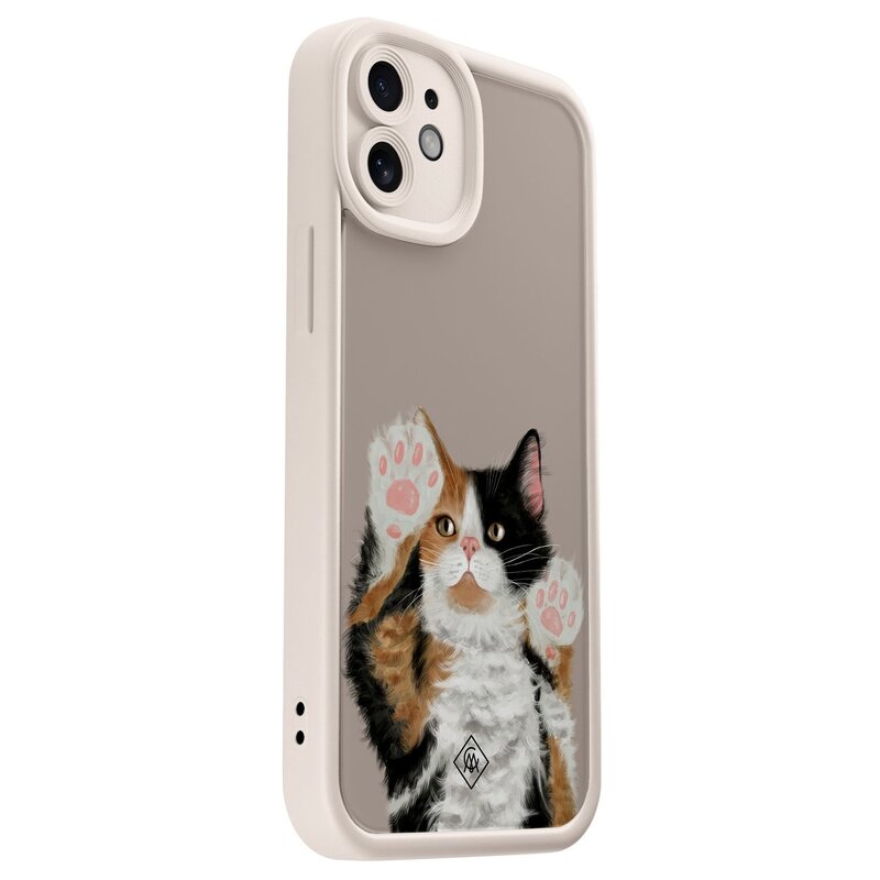 Casimoda iPhone 12 beige case - Kat