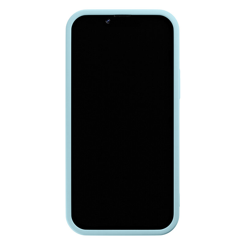 Casimoda iPhone 12 blauwe case - Japandi waves