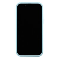 Casimoda iPhone 12 blauwe case - Marmer lichtblauw