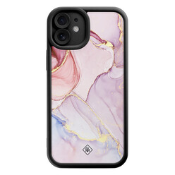 Casimoda iPhone 12 zwarte case - Purple sky