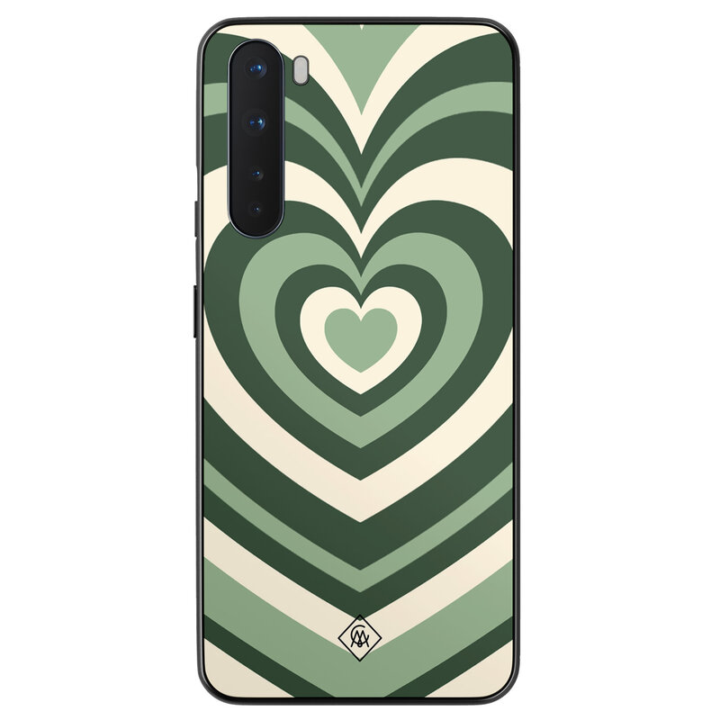 Casimoda OnePlus Nord hoesje - Hart swirl groen