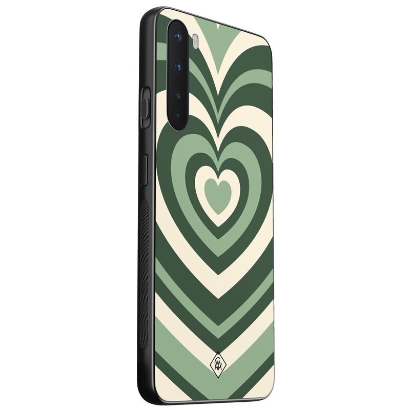 Casimoda OnePlus Nord hoesje - Hart swirl groen