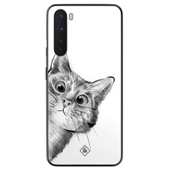 Casimoda OnePlus Nord hoesje - Peekaboo kat