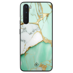 Casimoda OnePlus Nord hoesje - Marmer mint goud