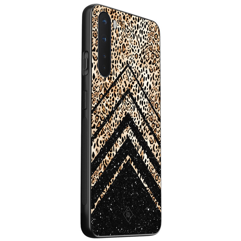 Casimoda OnePlus Nord hoesje - Chevron luipaard