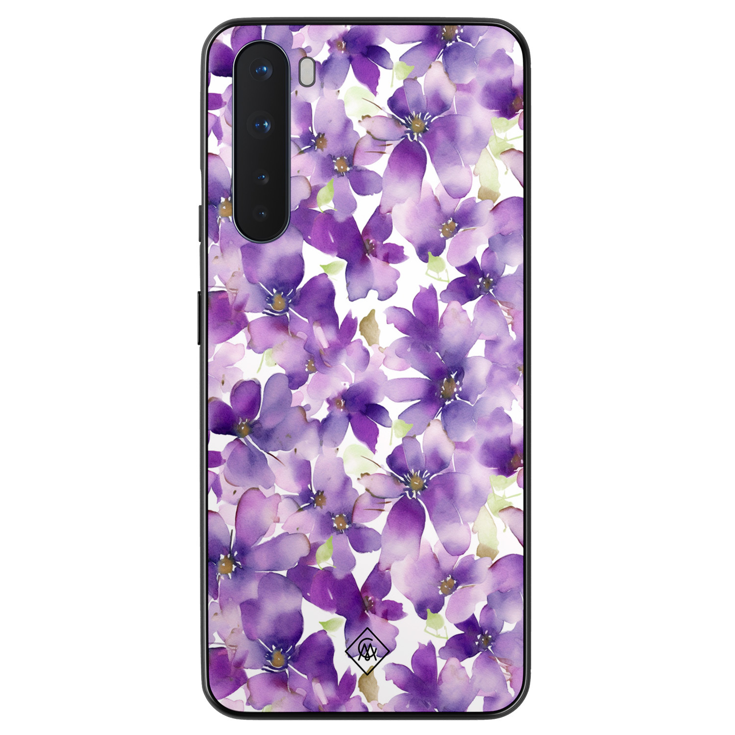 OnePlus Nord hoesje - Floral violet