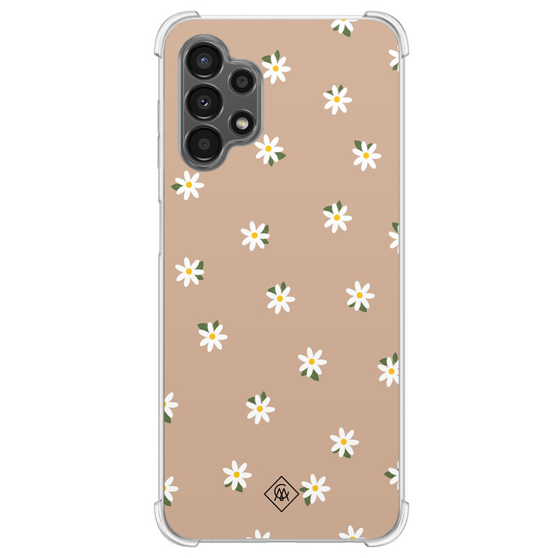 Casimoda Samsung Galaxy A13 4G shockproof hoesje - Sweet daisies