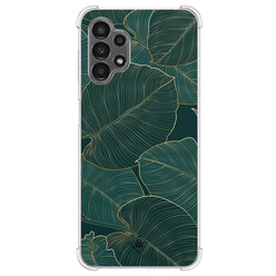 Casimoda Samsung Galaxy A13 4G shockproof hoesje - Monstera leaves