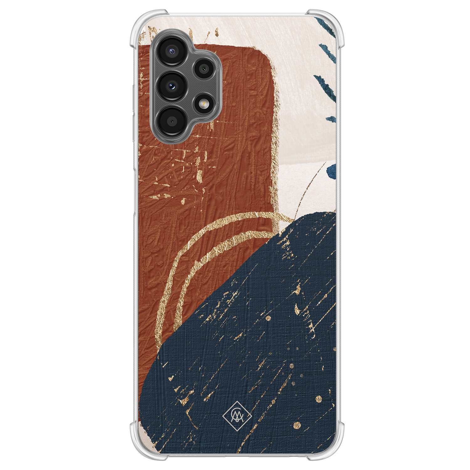 Samsung Galaxy A13 4G shockproof hoesje - Abstract terracotta