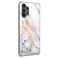 Casimoda Samsung Galaxy A13 4G shockproof hoesje - Parelmoer marmer