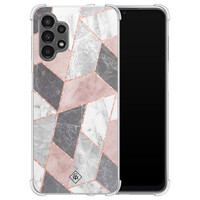 Casimoda Samsung Galaxy A13 4G shockproof hoesje - Stone grid