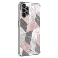 Casimoda Samsung Galaxy A13 4G shockproof hoesje - Stone grid