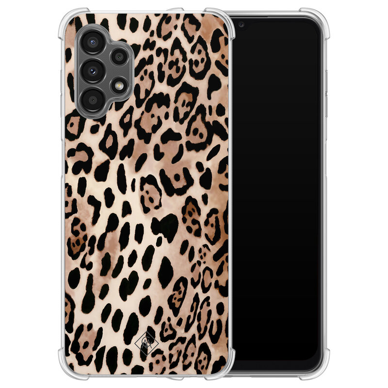 Casimoda Samsung Galaxy A13 4G shockproof hoesje - Golden wildcat