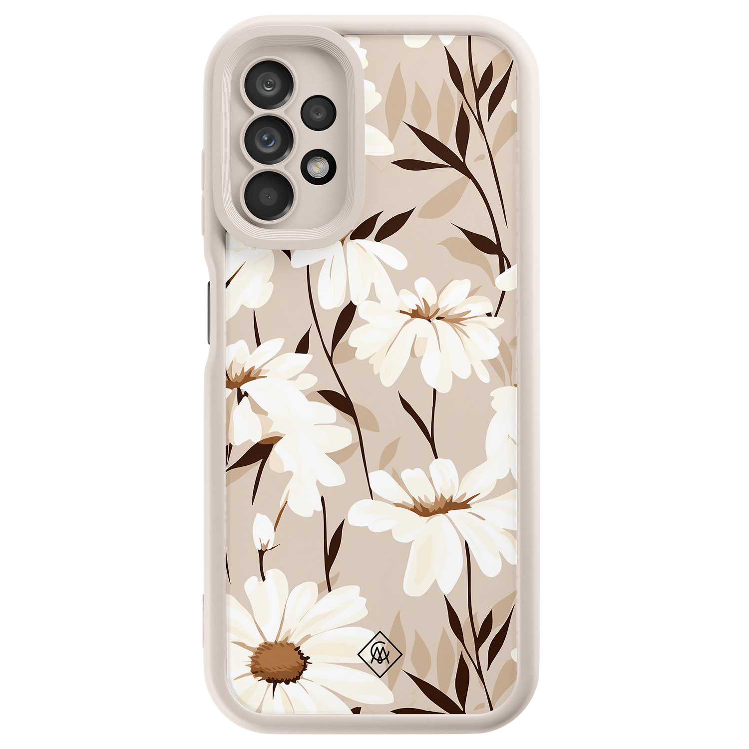 Samsung Galaxy A13 4G beige case - In bloom