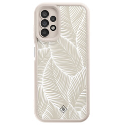 Casimoda Samsung Galaxy A13 4G beige case - Palmy leaves beige