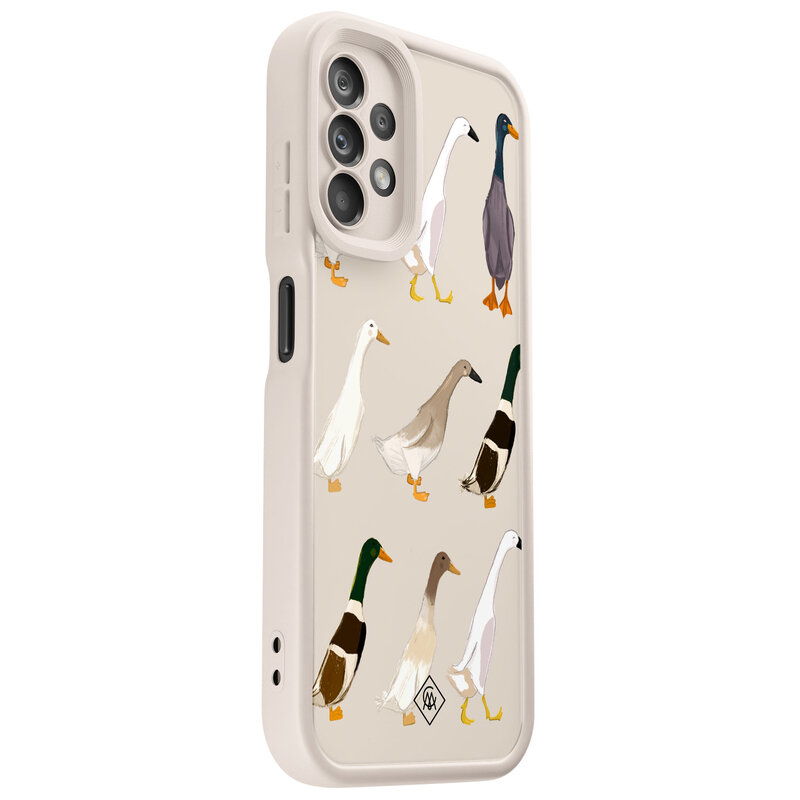 Casimoda Samsung Galaxy A13 4G beige case - Duck life
