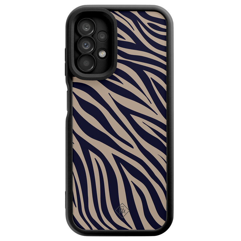 Casimoda Samsung Galaxy A13 4G zwarte case - Wavy twist