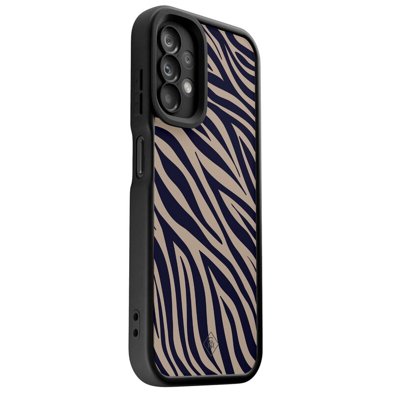 Casimoda Samsung Galaxy A13 4G zwarte case - Wavy twist