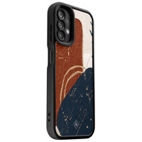 Casimoda Samsung Galaxy A13 4G zwarte case - Abstract terracotta