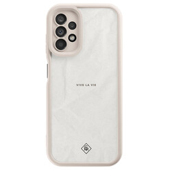 Casimoda Samsung Galaxy A13 4G beige case - Vive la vie