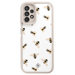 Casimoda Samsung Galaxy A13 4G beige case - Bee happy