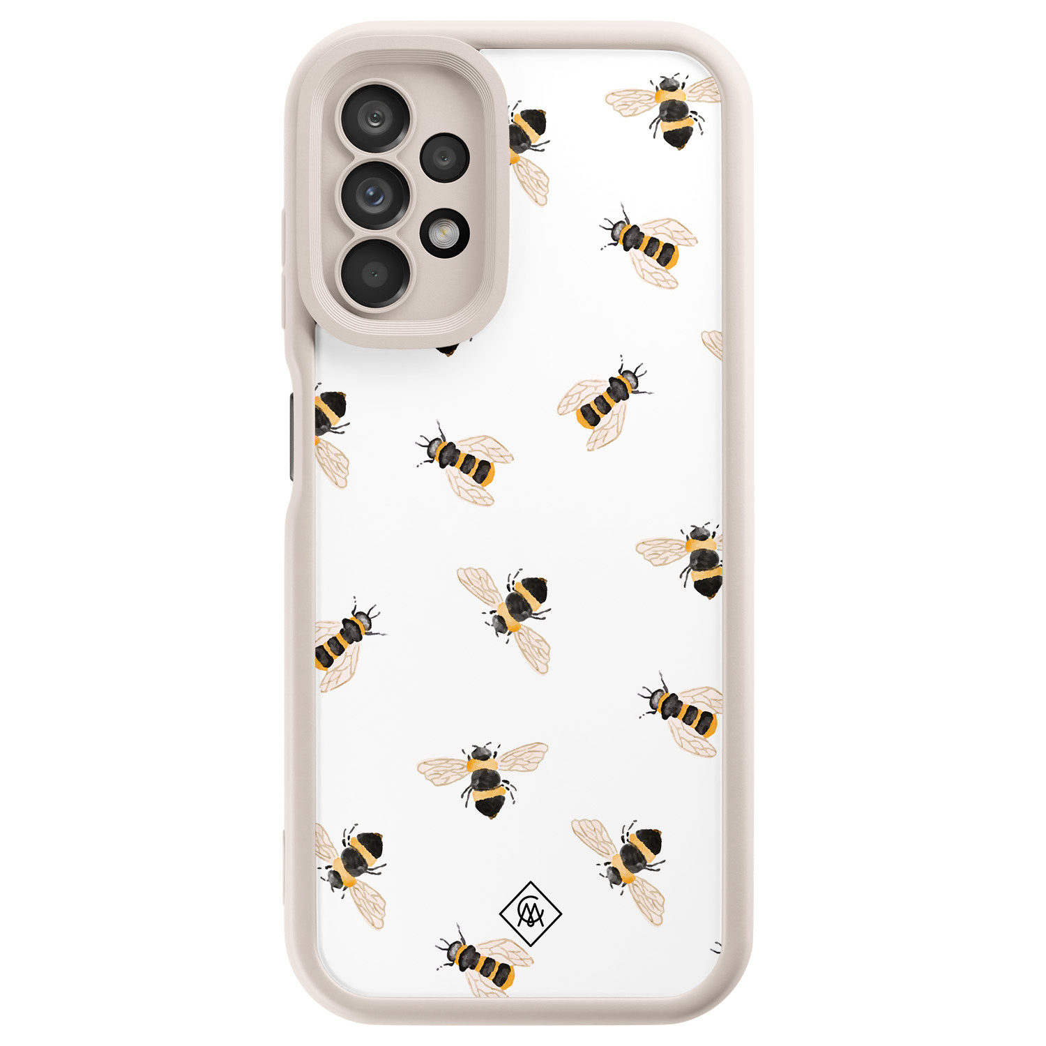 Samsung Galaxy A13 4G beige case - Bee happy