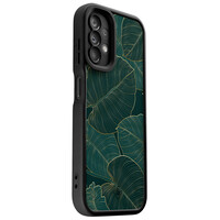 Casimoda Samsung Galaxy A13 4G zwarte case - Monstera leaves