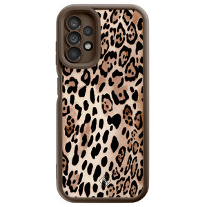 Casimoda Samsung Galaxy A13 4G bruine case - Golden wildcat