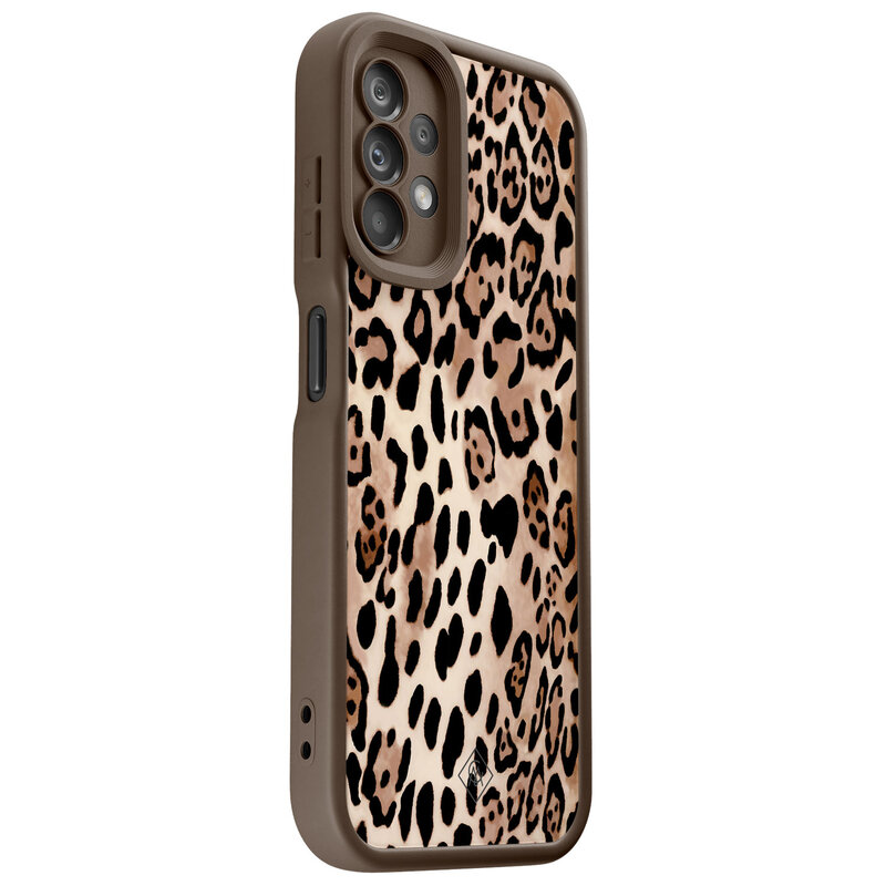 Casimoda Samsung Galaxy A13 4G bruine case - Golden wildcat