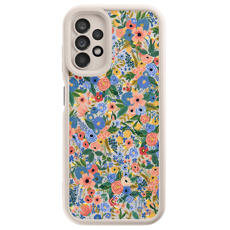 Casimoda Samsung Galaxy A13 4G beige case - Floral garden