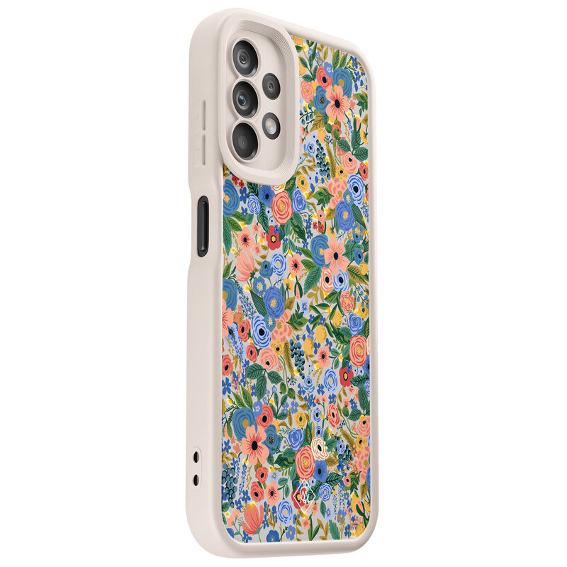 Casimoda Samsung Galaxy A13 4G beige case - Floral garden
