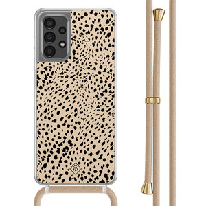 Casimoda Samsung Galaxy A13 4G hoesje met beige koord - Spot on