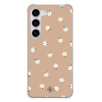 Casimoda Samsung Galaxy S23 Plus shockproof hoesje - Sweet daisies