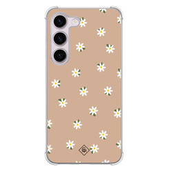 Casimoda Samsung Galaxy S23 Plus shockproof hoesje - Sweet daisies