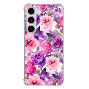 Casimoda Samsung Galaxy S23 Plus shockproof hoesje - Rosy blooms